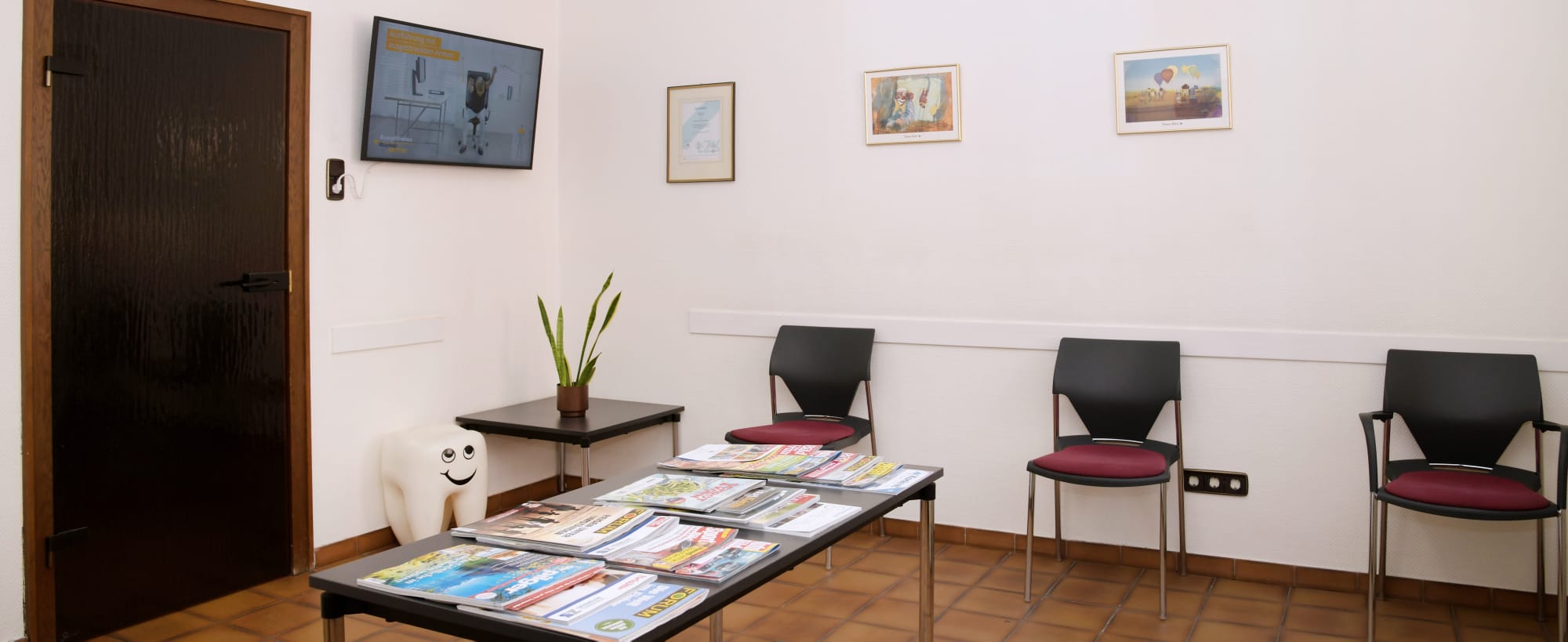 Wartezimmer der Praxis
